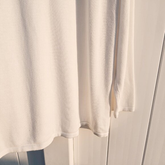 Quacker Factory JOY Lurex Long Sleeve Pullover Sweater | Sequins & Tinsel | 1X - Picture 10 of 14